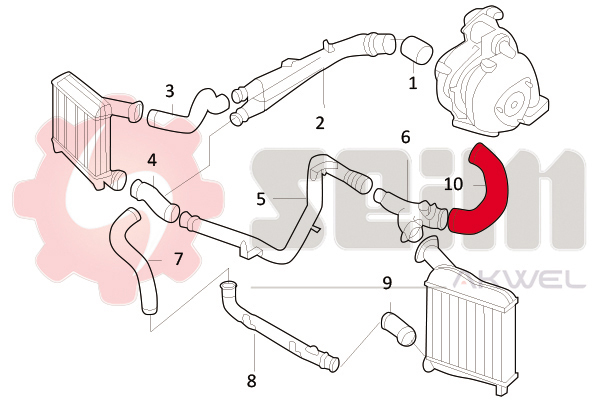 Seim Laadlucht-/turboslang 981706
