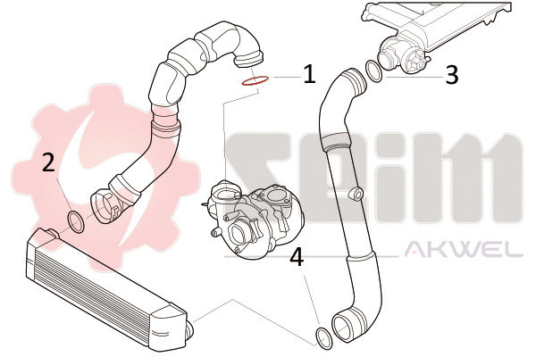 Seim Laadlucht-/turboslang 981712