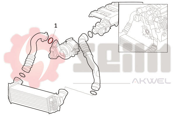 Seim Laadlucht-/turboslang 981712