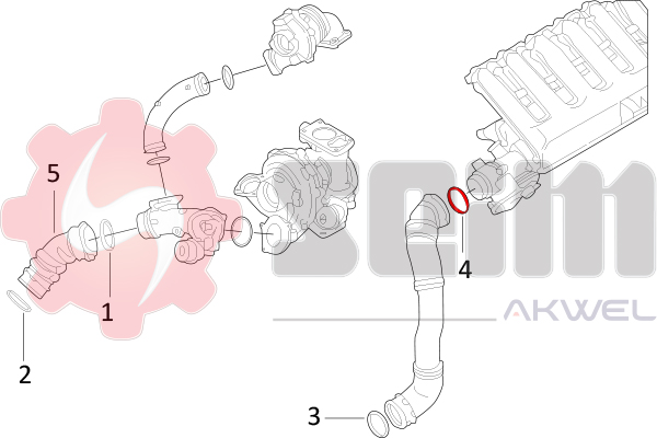 Seim Laadlucht-/turboslang 981713