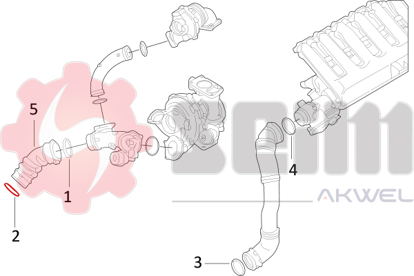 Seim Laadlucht-/turboslang 981713