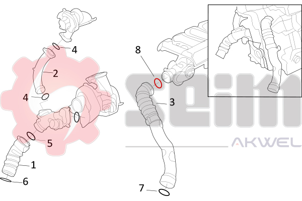 Seim Laadlucht-/turboslang 981713