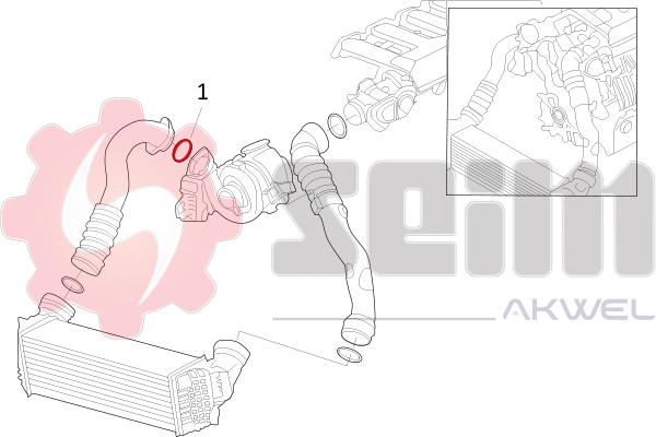 Seim Laadlucht-/turboslang 981713