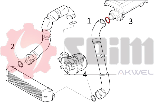 Seim Laadlucht-/turboslang 981713