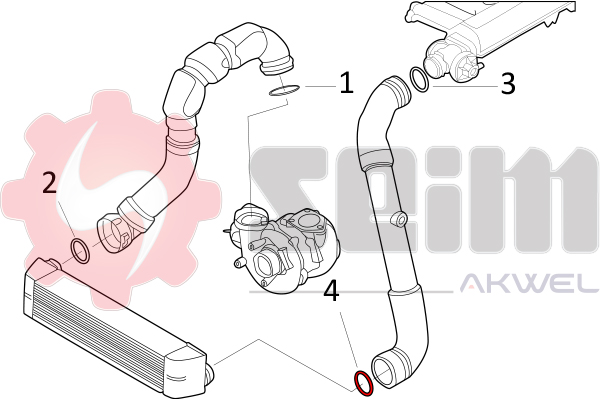 Seim Laadlucht-/turboslang 981713