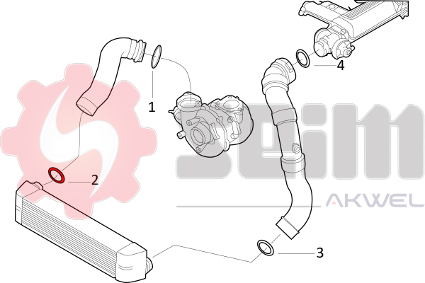 Seim Laadlucht-/turboslang 981713