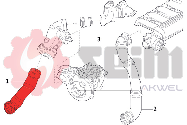 Seim Laadlucht-/turboslang 981714