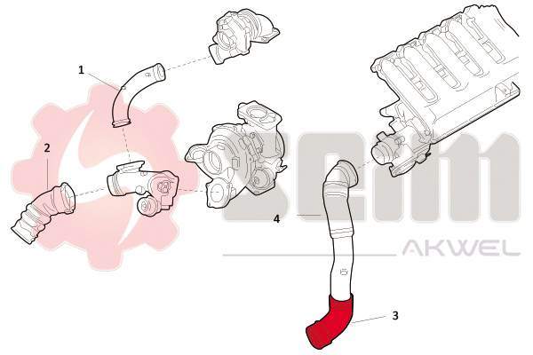 Seim Laadlucht-/turboslang 981715