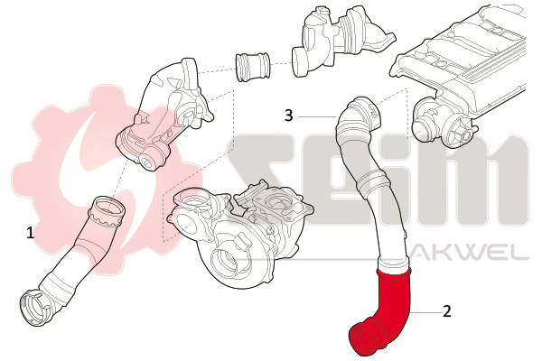 Seim Laadlucht-/turboslang 981716