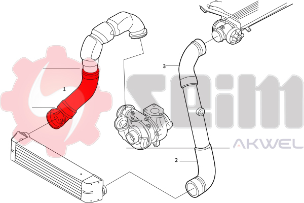 Seim Laadlucht-/turboslang 981718