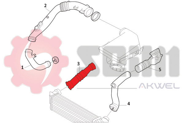 Seim Laadlucht-/turboslang 981720