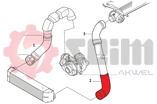 Seim Laadlucht-/turboslang 981726