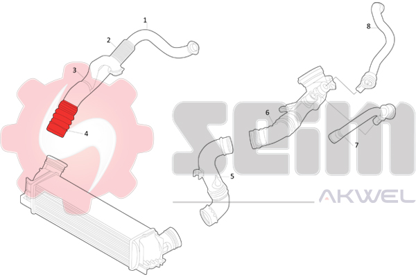 Seim Laadlucht-/turboslang 981728