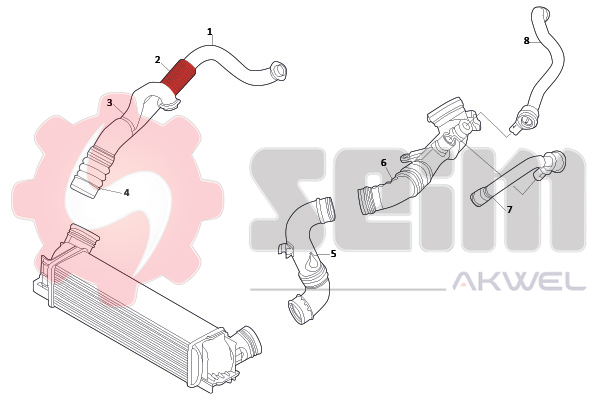 Seim Laadlucht-/turboslang 981729
