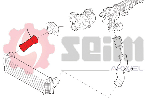 Seim Laadlucht-/turboslang 981738