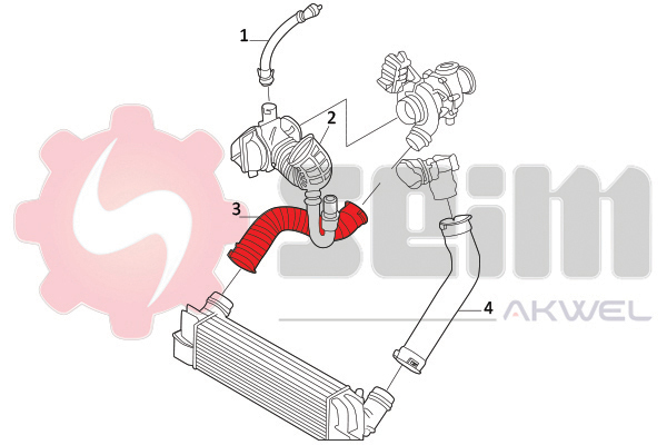 Seim Laadlucht-/turboslang 981741