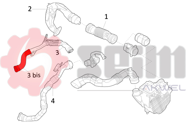 Seim Laadlucht-/turboslang 981748