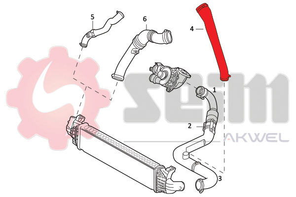 Seim Laadlucht-/turboslang 981780