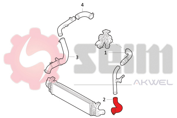 Seim Laadlucht-/turboslang 981791