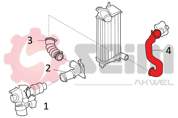 Seim Laadlucht-/turboslang 981796