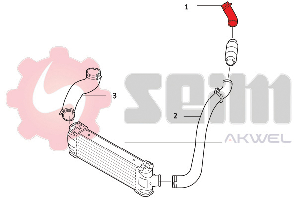 Seim Laadlucht-/turboslang 981805