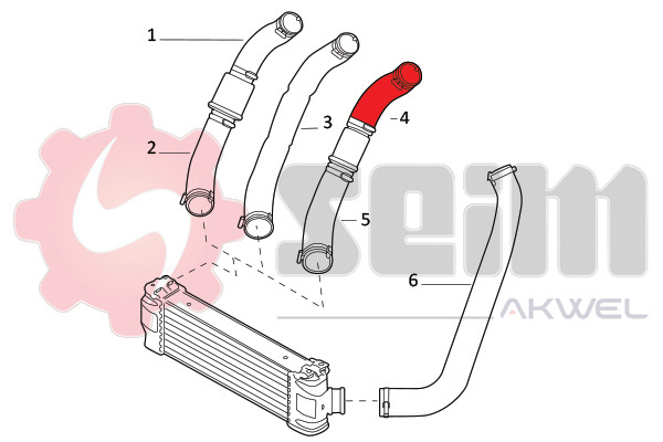 Seim Laadlucht-/turboslang 981809
