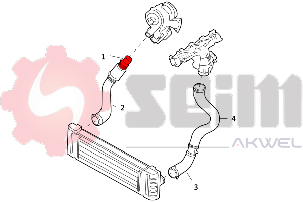 Seim Laadlucht-/turboslang 981811