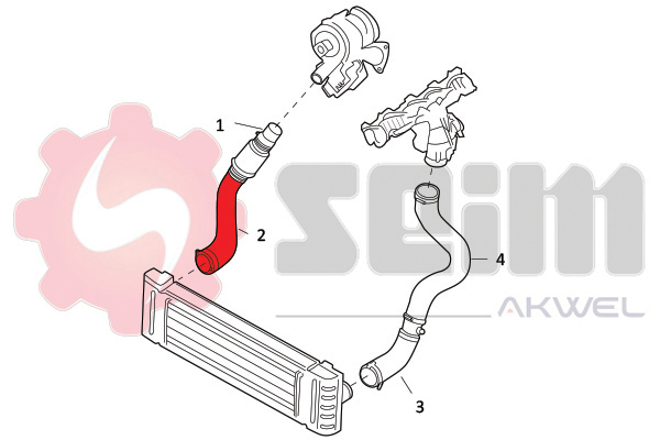 Seim Laadlucht-/turboslang 981812
