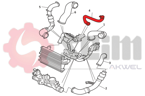 Seim Laadlucht-/turboslang 981819