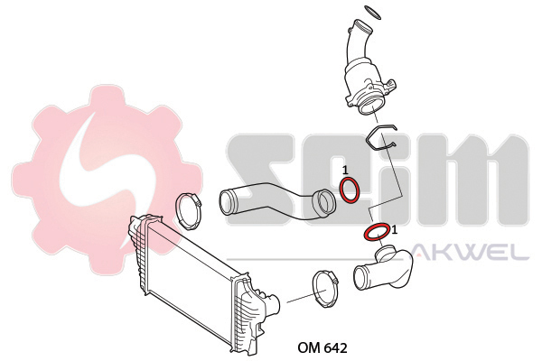 Seim Laadlucht-/turboslang 981840