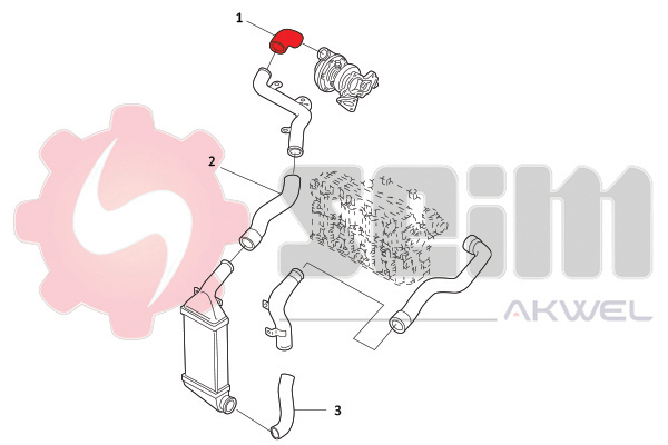 Seim Laadlucht-/turboslang 981880