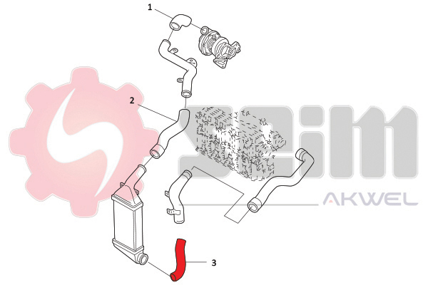 Seim Laadlucht-/turboslang 981881