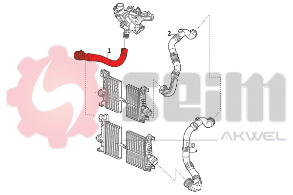 Seim Laadlucht-/turboslang 981895