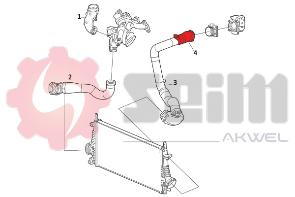 Seim Laadlucht-/turboslang 981896