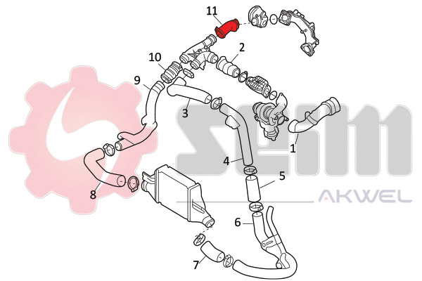 Seim Laadlucht-/turboslang 981897