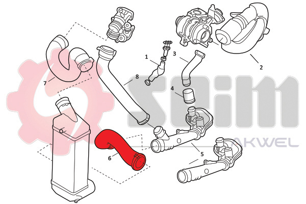 Seim Laadlucht-/turboslang 981898