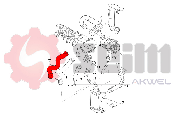 Seim Laadlucht-/turboslang 981899
