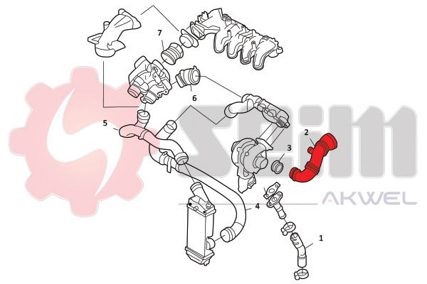 Seim Laadlucht-/turboslang 981903