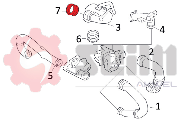 Seim Laadlucht-/turboslang 981918