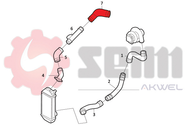 Seim Laadlucht-/turboslang 981922