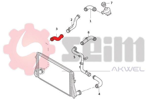 Seim Laadlucht-/turboslang 981937