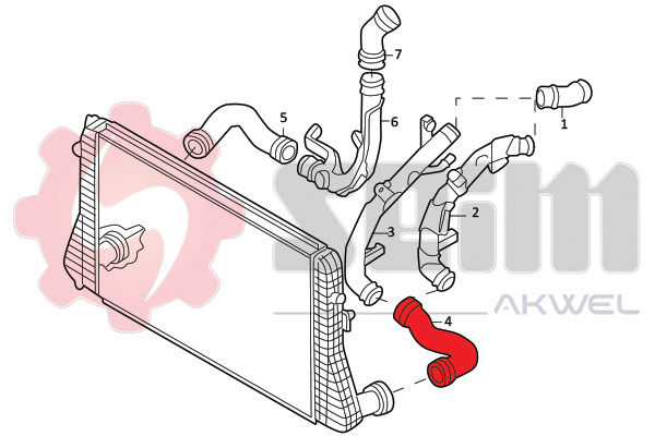 Seim Laadlucht-/turboslang 981941