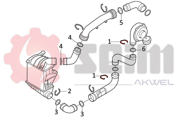 Seim Laadlucht-/turboslang 981943