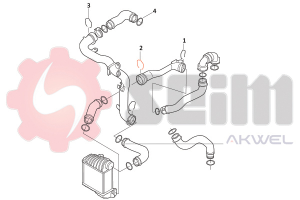 Seim Laadlucht-/turboslang 981944