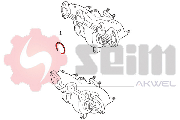 Seim Laadlucht-/turboslang 981945