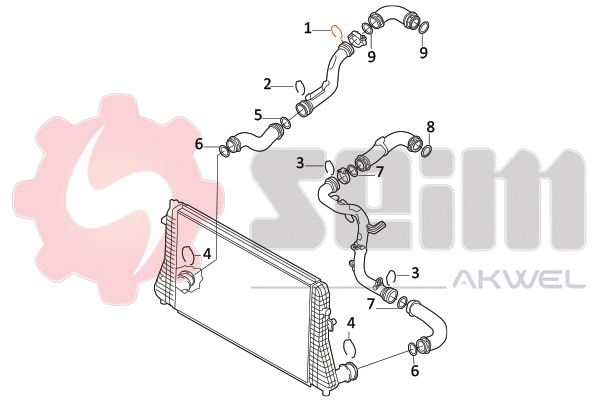 Seim Laadlucht-/turboslang 981945