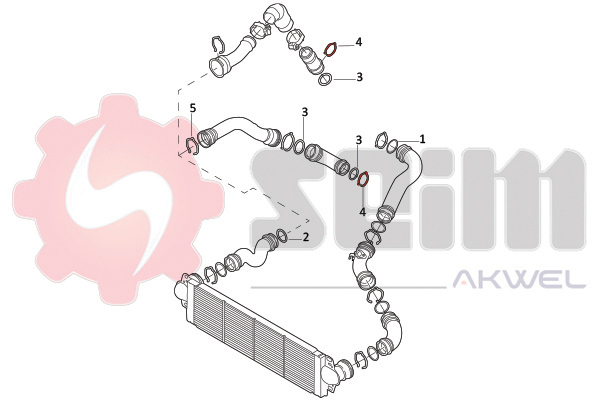 Seim Laadlucht-/turboslang 981945