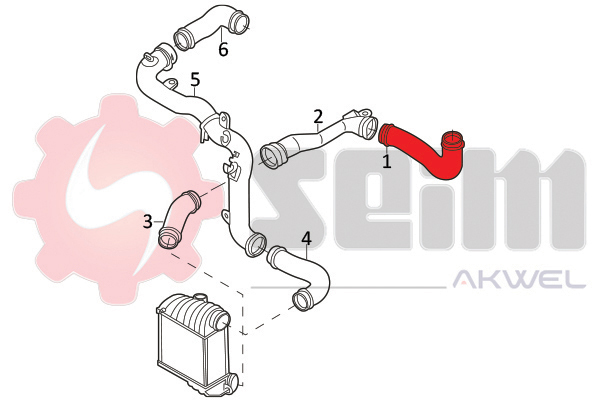 Seim Laadlucht-/turboslang 981946