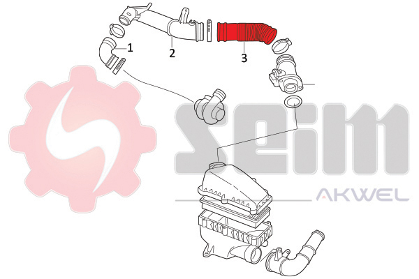 Seim Laadlucht-/turboslang 981950