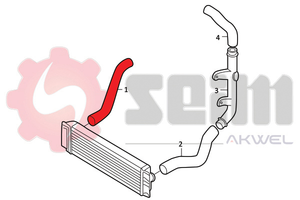 Seim Laadlucht-/turboslang 981955